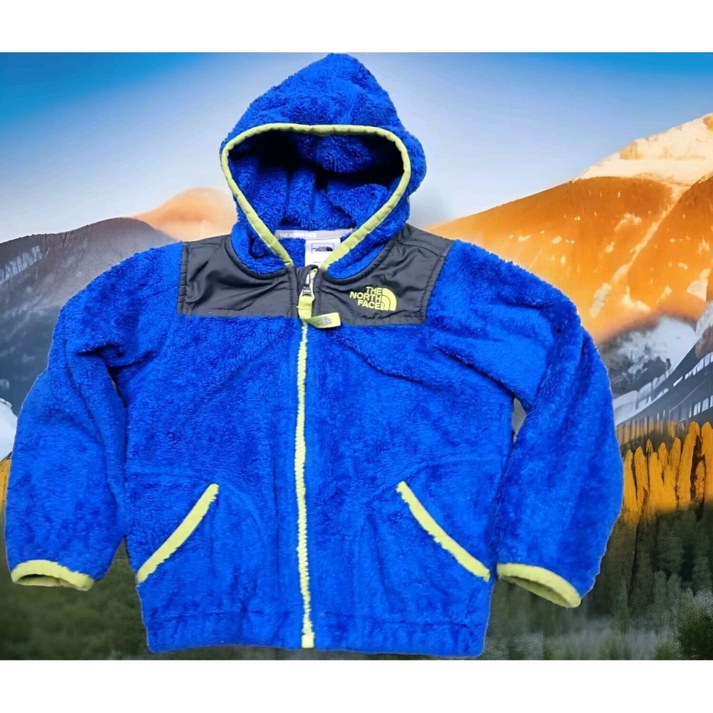 The North Face Oso Fleece Hoodie Infant 18-24M Blue Excellent Full Zip Jacket